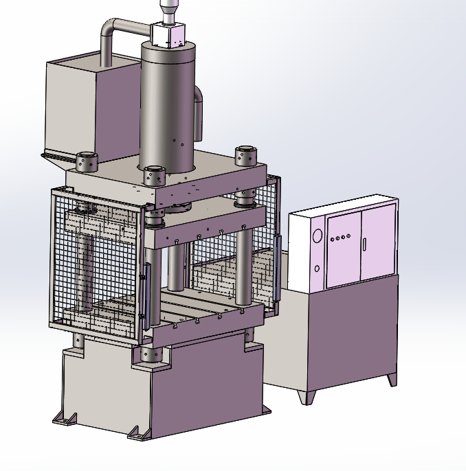 وہیل بیرو کے لیے 500 ٹن فور کالم تھری بیم ہائیڈرولک پریس مشین