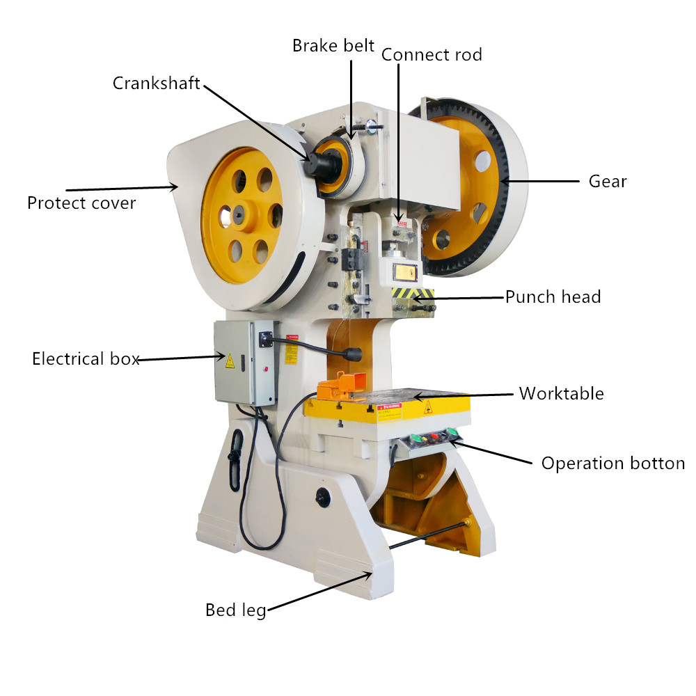 سنگل ہیڈ ایچ بیم ڈیپ تھروٹ مکینیکل سی این سی اینگل شیئر آئرن پنچنگ مشین